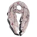 DiaryLook Women's Soft and Skin-friendly, Lightweight and Robust Butterfly Scarf with Elegant Design and Beautiful Patterns Made from 100% Viscose