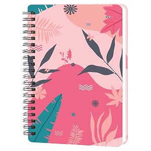 spiral bound notebook diary a5 size 160 pages