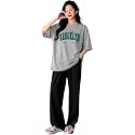 DIAZ Women Co-ord Set for Girls | Stylish Two Piece Dress with Oversize Tshirt &amp; High Waist Jogger|Trendy Cotton Blend Track Suit Set for Women | Casual/Travel &amp; Lounge Wear Outfits