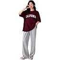 DIAZ Women Co-ord Set for Girls | Stylish Two Piece Dress with Oversize Tshirt &amp; High Waist Jogger|Trendy Cotton Blend Track Suit Set for Women | Casual/Travel &amp; Lounge Wear Outfits