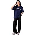 DIAZ Women Co-ord Set for Girls | Stylish Two Piece Dress with Oversize Tshirt &amp; High Waist Jogger|Trendy Cotton Blend Track Suit Set for Women | Casual/Travel &amp; Lounge Wear Outfits