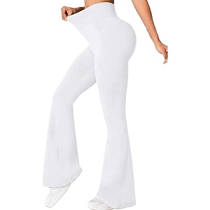 DIAZ Womens Flare Pant High Waist Stretchable