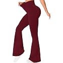 DIAZ Womens Flare Pant High Waist Stretchable
