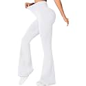 DIAZ Womens Flare Pant High Waist Stretchable
