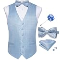 DiBanGu Mens Paisley Suit Vest Bowtie Formal/Casual Dress Waistcoat