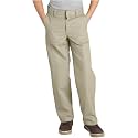 Dickies Boy's Flexwaist Flat Front Straight Leg School Uniform Pants – Adjustable Uniform Trousers for Schoolwear