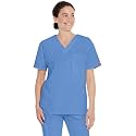 Dickies EDS Signature Scrubs for Women and Scrubs for Men, Unisex One Pocket V-Neck Top in Soft Brushed Poplin 83706