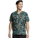 Dickies EDS Signature Scrubs for Women and Scrubs for Men, Unisex One Pocket V-Neck Top in Soft Brushed Poplin 83706