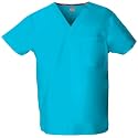 Dickies EDS Signature Scrubs for Women and Scrubs for Men, Unisex One Pocket V-Neck Top in Soft Brushed Poplin 83706