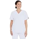 Dickies EDS Signature Scrubs for Women and Scrubs for Men, Unisex One Pocket V-Neck Top in Soft Brushed Poplin 83706