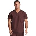 Dickies EDS Signature Scrubs for Women and Scrubs for Men, Unisex One Pocket V-Neck Top in Soft Brushed Poplin 83706