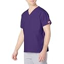 Dickies EDS Signature Scrubs for Women and Scrubs for Men, Unisex One Pocket V-Neck Top in Soft Brushed Poplin 83706