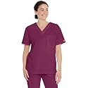 Dickies EDS Signature Scrubs for Women and Scrubs for Men, Unisex One Pocket V-Neck Top in Soft Brushed Poplin 83706