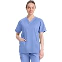 Dickies EDS Signature Scrubs for Women and Scrubs for Men, Unisex One Pocket V-Neck Top in Soft Brushed Poplin 83706