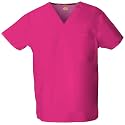 Dickies EDS Signature Scrubs for Women and Scrubs for Men, Unisex One Pocket V-Neck Top in Soft Brushed Poplin 83706