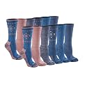 Dickies Women's Dri-Tech Fashion Moisture Control Crew Socks (6, 12 Pairs)
