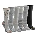 Dickies Women's Dri-Tech Fashion Moisture Control Crew Socks (6, 12 Pairs)