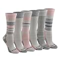 Dickies Women's Dri-Tech Fashion Moisture Control Crew Socks (6, 12 Pairs)