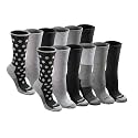 Dickies Women's Dri-Tech Fashion Moisture Control Crew Socks (6, 12 Pairs)