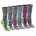Dickies Women's Dri-Tech Fashion Moisture Control Crew Socks (6, 12 Pairs)