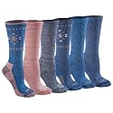 Dickies Women's Dri-Tech Fashion Moisture Control Crew Socks (6, 12 Pairs)