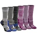 Dickies Women's Dri-Tech Fashion Moisture Control Crew Socks (6, 12 Pairs)