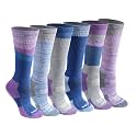 Dickies Women's Dri-Tech Fashion Moisture Control Crew Socks (6, 12 Pairs)
