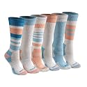 Dickies Women's Dri-Tech Fashion Moisture Control Crew Socks (6, 12 Pairs)