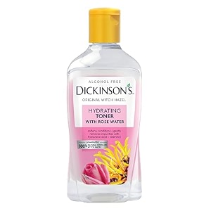 dickinson39s enhanced witch hazel hydrating toner with rosewater alcohol free 98 natural formula 16 fl oz