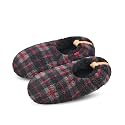 DICUIRD Men’s Fuzzy Sherpa Lined Slipper Socks Non-Skid Gripper Soft Sole