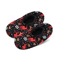DICUIRD Men’s Fuzzy Sherpa Lined Slipper Socks Non-Skid Gripper Soft Sole