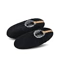 DICUIRD Men’s Fuzzy Sherpa Lined Slipper Socks Non-Skid Gripper Soft Sole