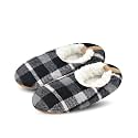 DICUIRD Men’s Fuzzy Sherpa Lined Slipper Socks Non-Skid Gripper Soft Sole