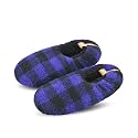 DICUIRD Men’s Fuzzy Sherpa Lined Slipper Socks Non-Skid Gripper Soft Sole