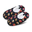 DICUIRD Men’s Fuzzy Sherpa Lined Slipper Socks Non-Skid Gripper Soft Sole