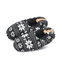 DICUIRD Men’s Fuzzy Sherpa Lined Slipper Socks Non-Skid Gripper Soft Sole