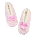 DICUIRD Womens Fleece Slipper Socks Non-Slip Grippers Indoor Slippers