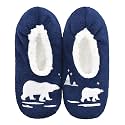 DICUIRD Womens Fleece Slipper Socks Non-Slip Grippers Indoor Slippers
