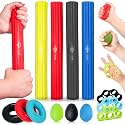 DICYWUDI Flex Therapy Bar and Grip Strength Trainers set, Physical Therapy & Resistance Bar for Golfers Elbow,Tendinitis,Wrist,Forearms Pain, Improve Grip Strength and Relieve Pain