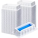 Didaey 100 Pcs 10ml Reagent Reservoir, V-Bottom Pipette Reservoir, Individually Wrapped, Compatible with Single & Multi-Channel Pipettes for Lab