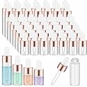 Didaey 20 Pcs Mini Glass Oil Dropper Bottle, 1ml, 2ml, 3ml, 5ml, Rose Gold