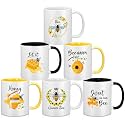 Didaey 6 Pcs Bee Mugs Gifts for Women 12 oz Ceramic Coffee Cup Gift Set