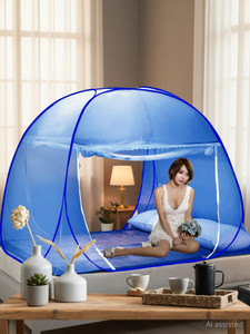 didhiti royal blue-gll mosquito net 8 x 8 machardani double bed mosquito net tent for b polyester washable adults mosquito net