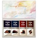 Didier &amp; Frank Assorted Chocolate Dark Gift Pack Box, 100g x 4 (85%, 75%, Almond, Hazelnut) (Gift Pack Box Diwali, Rakhi)