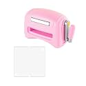Die Cutting Machine, Mini Embossing Machine for DIY Paper Card Decorative Craft Scrapbooking (Pink)