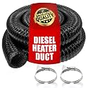 Diesel Heater Hose, Flexible Nylon Air Ducting Black