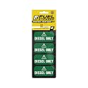 Diesel Sticker (Green), Construction &amp; Heavy Equipment - Weather Proof, Extreme Stick, Commercial Grade by Fuel Stickers - USA Made (2x1 inch), 20 Labels
