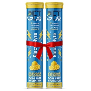 smart pack of 2  diet gear 0 sugar 0 caffeine electrolyte drink mix  lemon  10l40 glasses of 7 clean electrolytes  instant daily hydration for gym heat amp hustle  no bs no maltodextrin no sucralose no artificial sweeteners  made for india