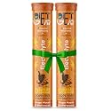 SMART PACK of 2 | DIET GEAR 0 Sugar, 0 Caffeine Electrolyte Drink Mix | Ginger Masala | 10L/40 Glasses of 7 Clean Electrolytes | Instant Daily Hydration for Gym, Heat &amp; Hustle | No BS: No Maltodextrin, No Sucralose, No Ar