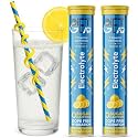 SMART PACK OF 2 | 0 SUGAR. 0 CAFFEINE. NO BS Electrolyte Drink Mix | 7 Electrolytes + Vitamin C | 40 Servings/10 Litres | No Maltodextrin, No Aspartame | Instant Hydration for Gym, Running, Cycling, Sports &amp; Travel | Lemo